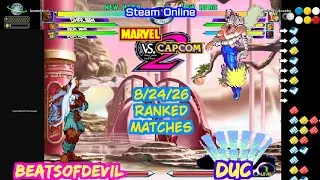 Thumbnail: MvC2 beatsofdevil(Dhalsim-Ironman-Cyclops/Sentinel) vs Duc(Spiral-Cable-Sentinel) 8/24/26