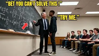 Thumbnail: Prof Doesn't Know Black Student Is Math Prodigy — Sets 'Impossible' Equation to Mock Him, Regrets It