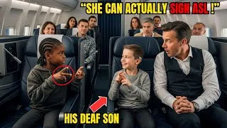 Thumbnail: Rich Dad Couldn't Calm His Deaf Son on Flight — Then a Black Stranger's Daughter Did the Impossible