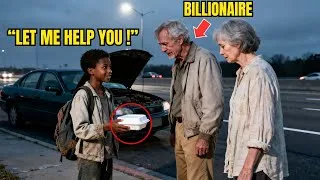 Thumbnail: Black Boy Gives His Meal to Elderly Couple — Next Day a Stranger Knocks and His Life Changes Forever