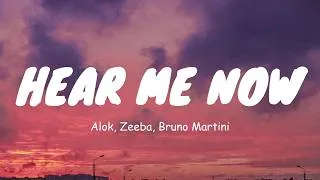Thumbnail: Alok, Zeeba, Bruno Martini - Hear Me Now (Lyrics)