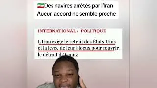 Thumbnail: DES NAVIRES ARRÊTE PAR L'IRAN AUCUN ACCORD NE SEMBLE PROCHE 
