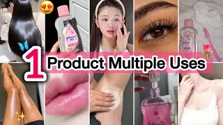 Thumbnail: Baby Oil Beauty Hacks Every Girl Need to Try😍🦋✨ | 1 Product Multiple Uses🌸