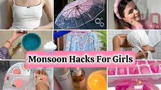 Thumbnail: 8 Monsoon Hacks Every Girl Needs To Know☔️🌧️🫧 | (Skin,Hair,Body,Makeup Hacks)