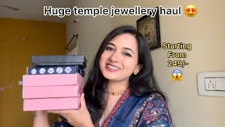 Thumbnail: Huge jewellery haul // necklaces starting from 249 // Affordable South Indian temple jewellery haul😍