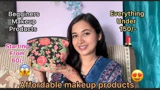 Thumbnail: Begginers Affordable Makeup Products // Everything Under 150/-rs // Starting From Only 60/-rs 