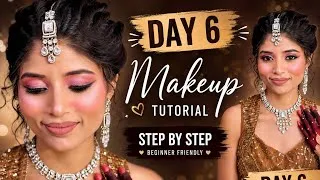 Thumbnail: Brown Outfit Glam Makeup Tutorial ✨ | Day 6 | Step-by-Step Makeup