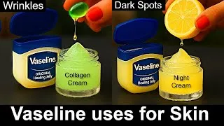Thumbnail: Vaseline + Vitamin E Oil on Face to remove Wrinkles & Dark spots, Vaseline Beauty Hacks for Skin