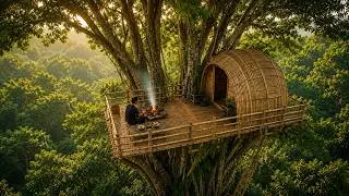 Thumbnail: I Built Secret Treehouses High in Giant Trees to Survive Extreme Dangers on the Ground