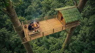 Thumbnail: Building an Elevated Tree Shelter with Rope Ladder to Avoid Ground Predators