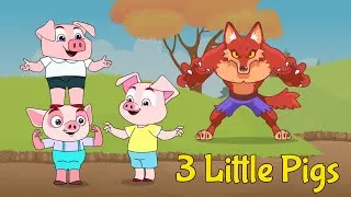 Thumbnail: Three Little Pigs | English Stories For Kids | BebeGenie