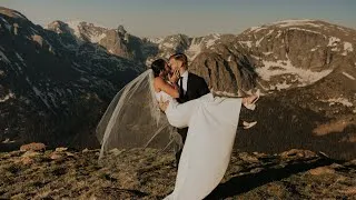 Thumbnail: Top of the World - Rocky Mountain National Park Elopement! | Konrad and Jamaica