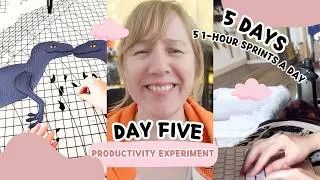 Thumbnail: Day 5: How much can I get done in a week? Productivity Experiment (5 days, 5 1-Hour Sprints a day)