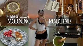 Thumbnail: 6AM summer morning routine | peaceful start to the day to calm my nervous system