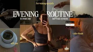 Thumbnail: evening routine to calm my nervous system 🍵 anti-burnout rituals
