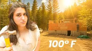 Thumbnail: I Tried Building Through a 100° Heatwave