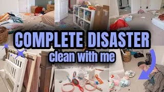 Thumbnail: COMPLETE DISASTER Clean With Me | The Mess was OUT OF CONTROL | Extreme Cleaning Motivation
