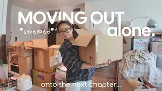 Thumbnail: MOVING OUT VLOG 📦 cleaning + packing, keys to my new apartment, accepting change, a new era ⋆˚꩜｡