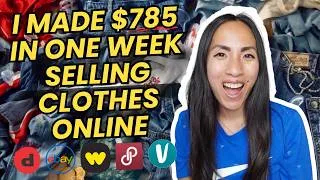 Thumbnail: Which Items Sold SUPER FAST and How I Made $785 In One Week Reselling Clothes Online