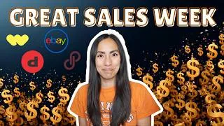 Thumbnail: What Feels Better Than a Great Sales Week? What Sold on Poshmark, eBay, Whatnot, and Depop