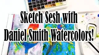 Thumbnail: Sketch Sesh Time! Painting with my Daniel Smith Watercolors - Sketchbook Spreads!