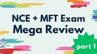 Thumbnail: NCE & MFT Practice Questions (Explained) | High-Yield Counseling Exam Prep