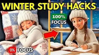 Thumbnail: The Best Winter STUDY HACKS🔥| How to Study in Winters| The Best Winter Study Routine | Secret Tips🔥