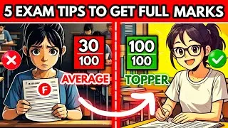 Thumbnail: 5 Topper's Secret to Top in Exams🔥How to Study For Exams| Secret Study Tips & hacks to Score Highest