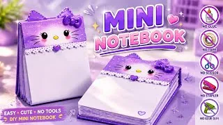 Thumbnail: Hello Kitty Notepad|NO GLUE NO SCISSORS✂️|Origami School Stationary|Diy KAWAII Notebook #diy #viral