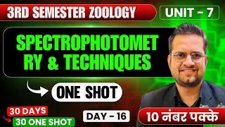Thumbnail: Spectrophotometry & Biochemical Techniques!B.Sc 3rd Semester Zoology Important Questions!Be DKDian 