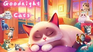 Thumbnail: Bedtime Story: 😺Goodnight Cats🐈🎵Relaxing Lullaby🎵💤Say Goodnight to 10 Cat Breeds😸Cat Purring Sounds🐈