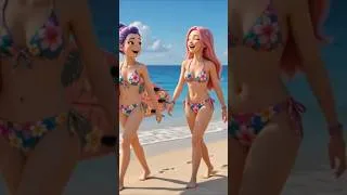 Thumbnail: Which one would you choose? 🏖️🌴 Relaxing on the beachOR🌊 Exciting beach adventures! 😎🔥