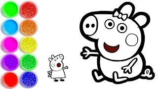 Thumbnail: How to Draw Peppa Pig with Evie Pig - Bee Art TV Drawing and Coloring Page