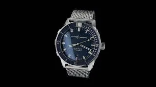Thumbnail: Ulysse Nardin : Diver 42mm blue with milanese strap