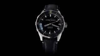 Thumbnail: Ulysse Nardin   Diver 42mm black with leather strap