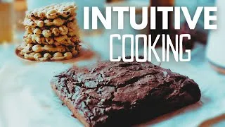Thumbnail: Intuitive Cooking | Chocolate Protein Brownies | Chocolate Chunk Protein Bubble Waffles #vegan