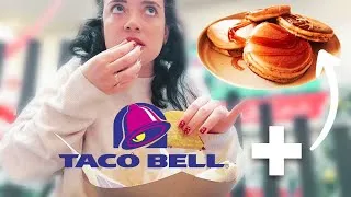 Thumbnail: FIRST TIME eating Taco Bell  + LAZY GIRL PANCAKES + Other Shenanigans