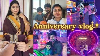 Thumbnail: 3rd year wedding anniversary vlog | Temple to dinner date vlog |Morning to night Full day vlog Tamil