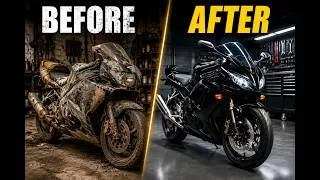 Thumbnail: Complete Black Sport Bike Restoration | Rust to Showroom Condition |Satisfying ASMR #BeforeAndAfter