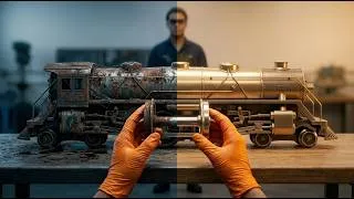 Thumbnail: From Rust to Perfection: Extreme Toy Train Restoration (Full Process)