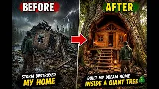 Thumbnail: I Built a Luxury Tree House Inside a Giant Hollow Tree | Bushcraft Survival Movie