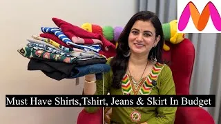 Thumbnail: Office Wear Myntra Haul, Cotton Top, Waist Coat,  High Waist Jeans, Formal Shirt, Skirt, T-Shirt