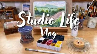 Thumbnail: New Palette First Impressions | Loose Landscape Acrylic Painting!