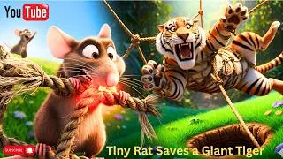 Thumbnail: Tiny Rat Saves a Giant Tiger 🐯 | Jungle Story That Proves Size Doesn’t Matter ! #rat #tiger #viral