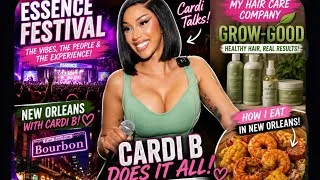 Thumbnail: Cardi Live:Cardi talks Grow-Good, Essence Fest, & what she ate in New Orleans! #Cardib #yt #youtube 