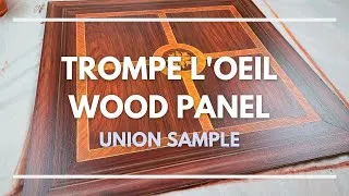 Thumbnail: Wood Panel Trompe l'oeil - Union Sample | Scenic Art