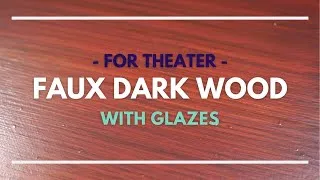 Thumbnail: Faux Wood - Generic Dark Wood with Glazing - Scenic Art
