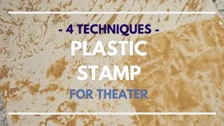 Thumbnail: Plastic Stamp - 4 Techniques - Scenic Art