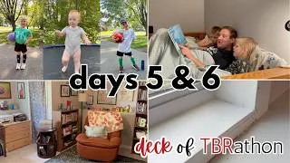 Thumbnail: our house is falling apart... 🐜🚰 || days 5 & 6 of #DeckofTBRathon READING VLOG