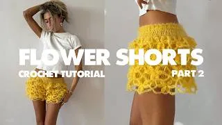 Thumbnail: TUTORIAL | CROCHET FLOWER MINI SHORTS by belina PART 2/2⭐️ BELINA BELLWOOD